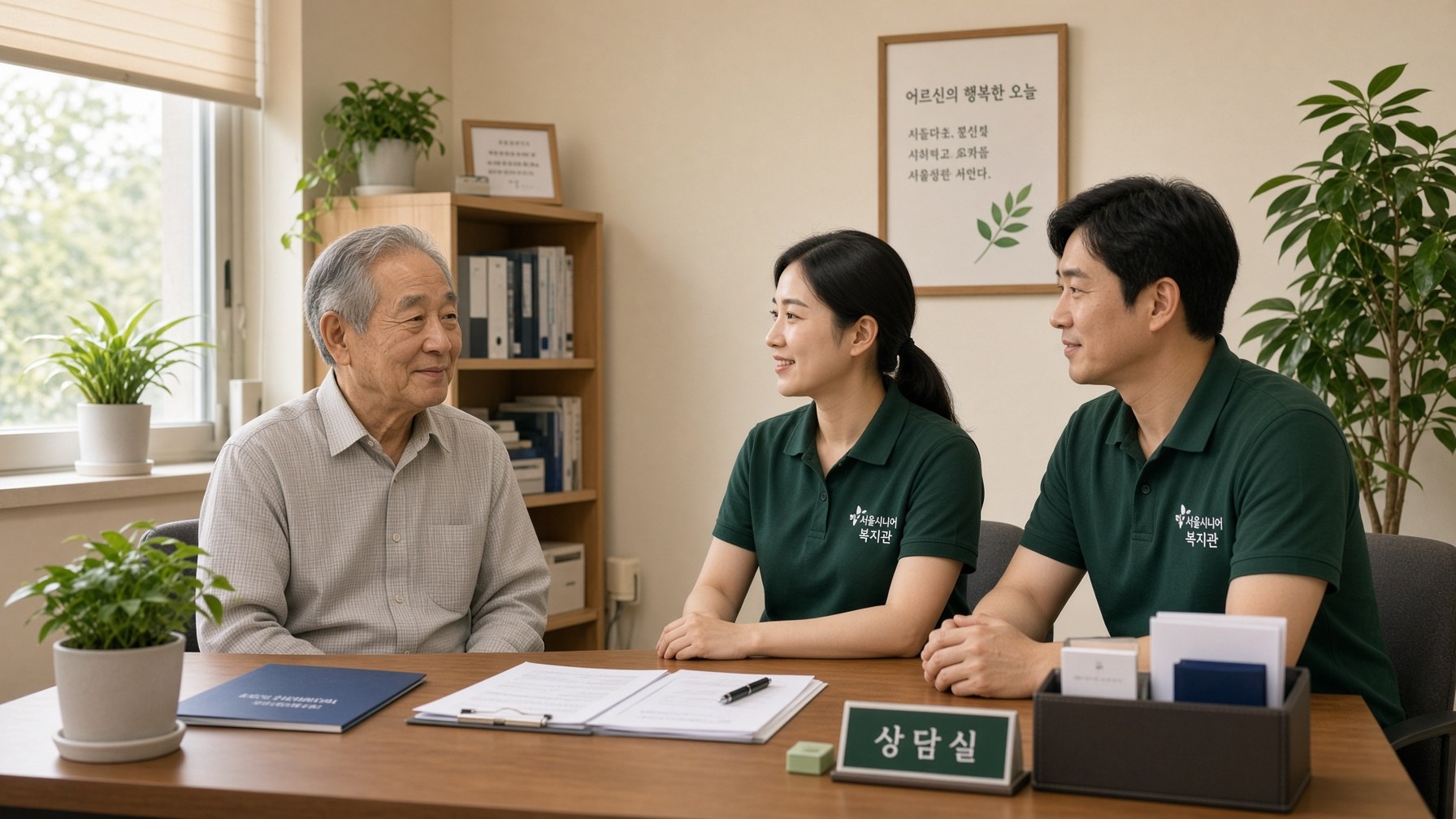 센터 안내 데스크
